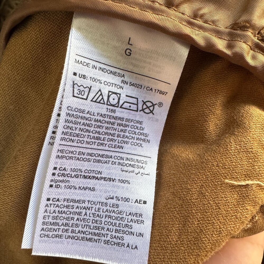 Old Navy Utility Jacket Rugged Scout Utility Barn Field Falconry Full Zip Cinch - Picture 9 of 10